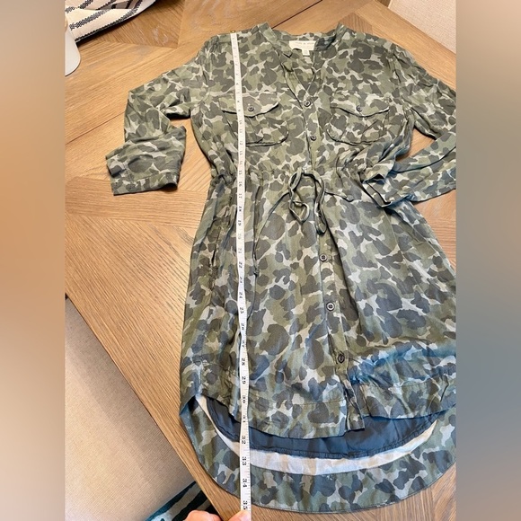 Anthropologie Cloth & Stone Nina Camo Mini Shirtdress - Picture 9 of 12